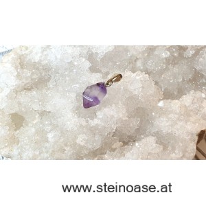 Anhänger Amethyst Doppelender, 925-Silber